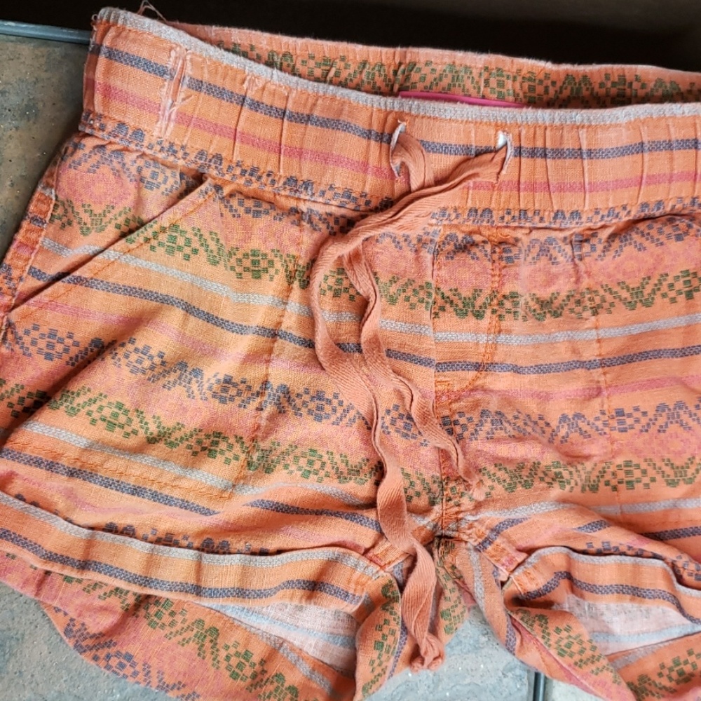 Tribal Patterned Pajama Casual Tie Shorts